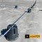 Держатель проводника на плоской кровле, c бетоном 10077